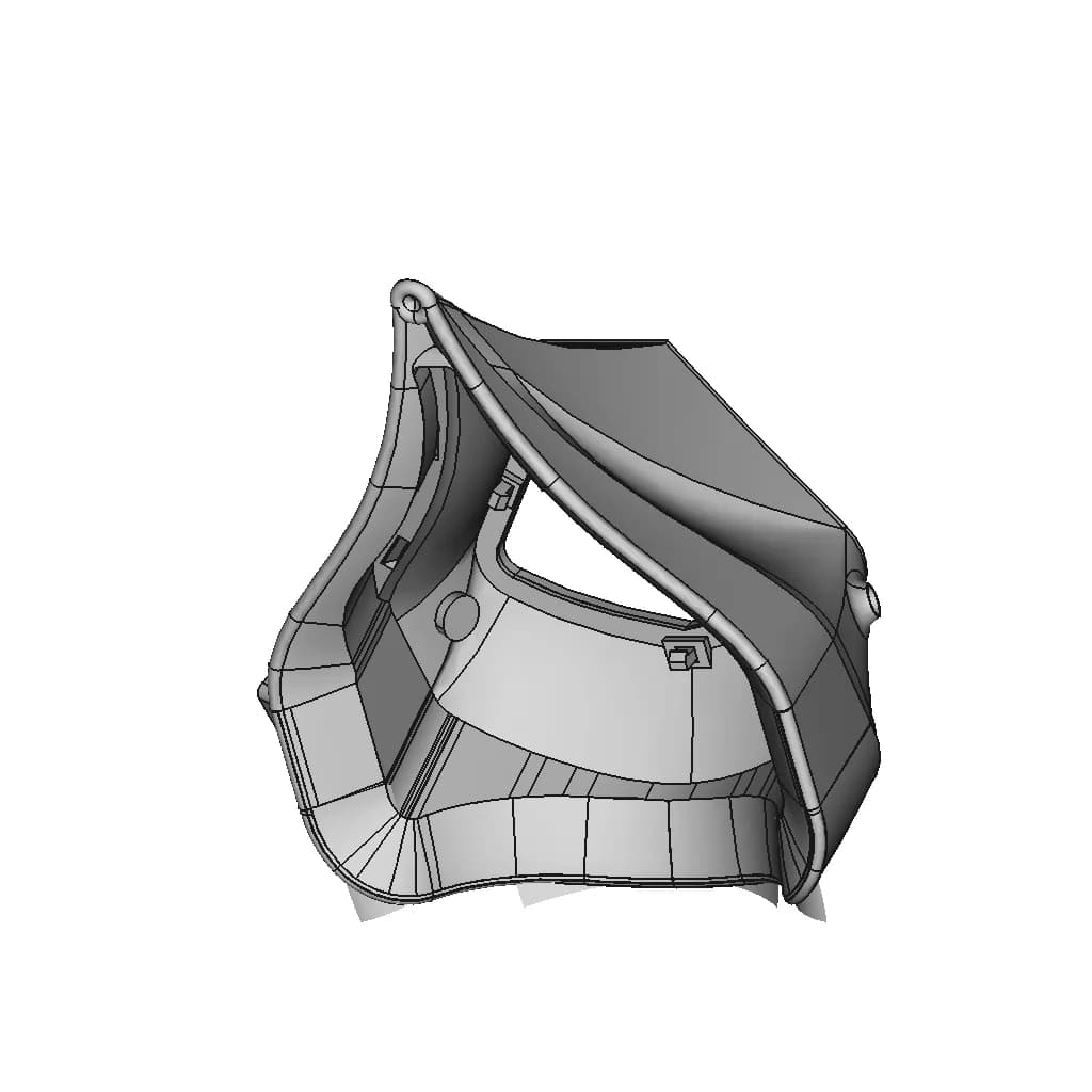 Face Shield Mask 1 | Professional CAD Design_60_30_degree_snapshot