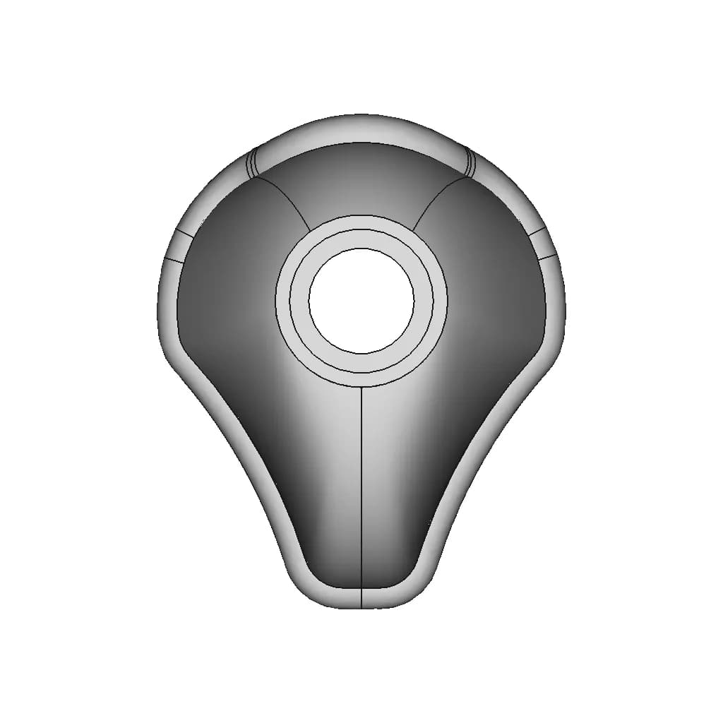 Silicone Mask New Born 1 | Professional CAD Design_0_0_degree_snapshot