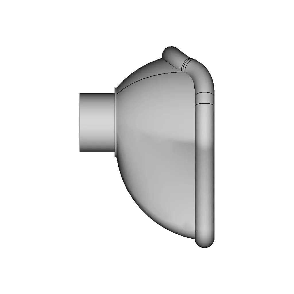 Silicone Mask New Born 1 | Professional CAD Design_0_90_degree_snapshot