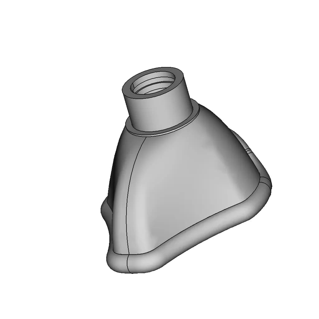 Silicone Mask New Born 1 | Professional CAD Design_60_30_degree_snapshot