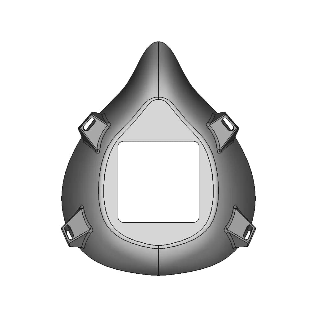 Face Shield 5 | Professional CAD Design_0_0_degree_snapshot