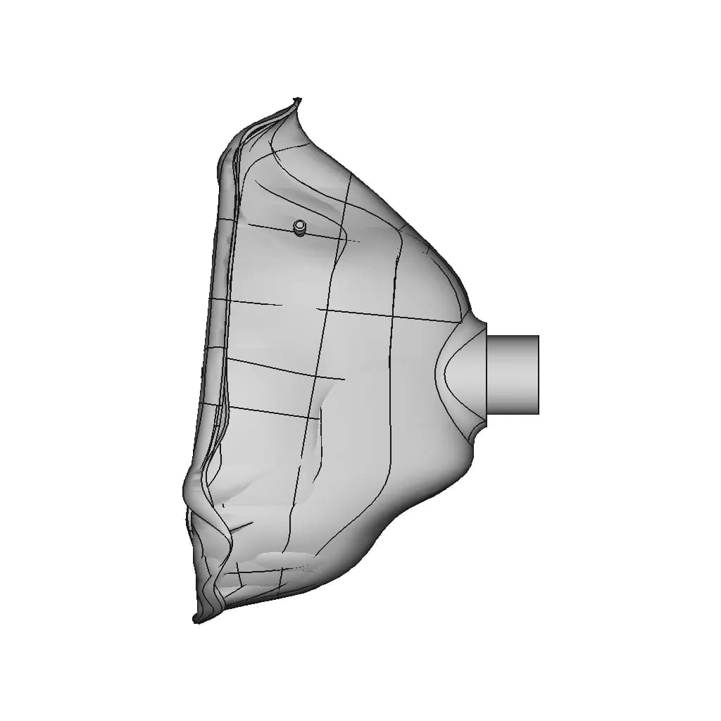Respirator Valve And Mask 1 | Professional CAD Design_0_90_degree_snapshot