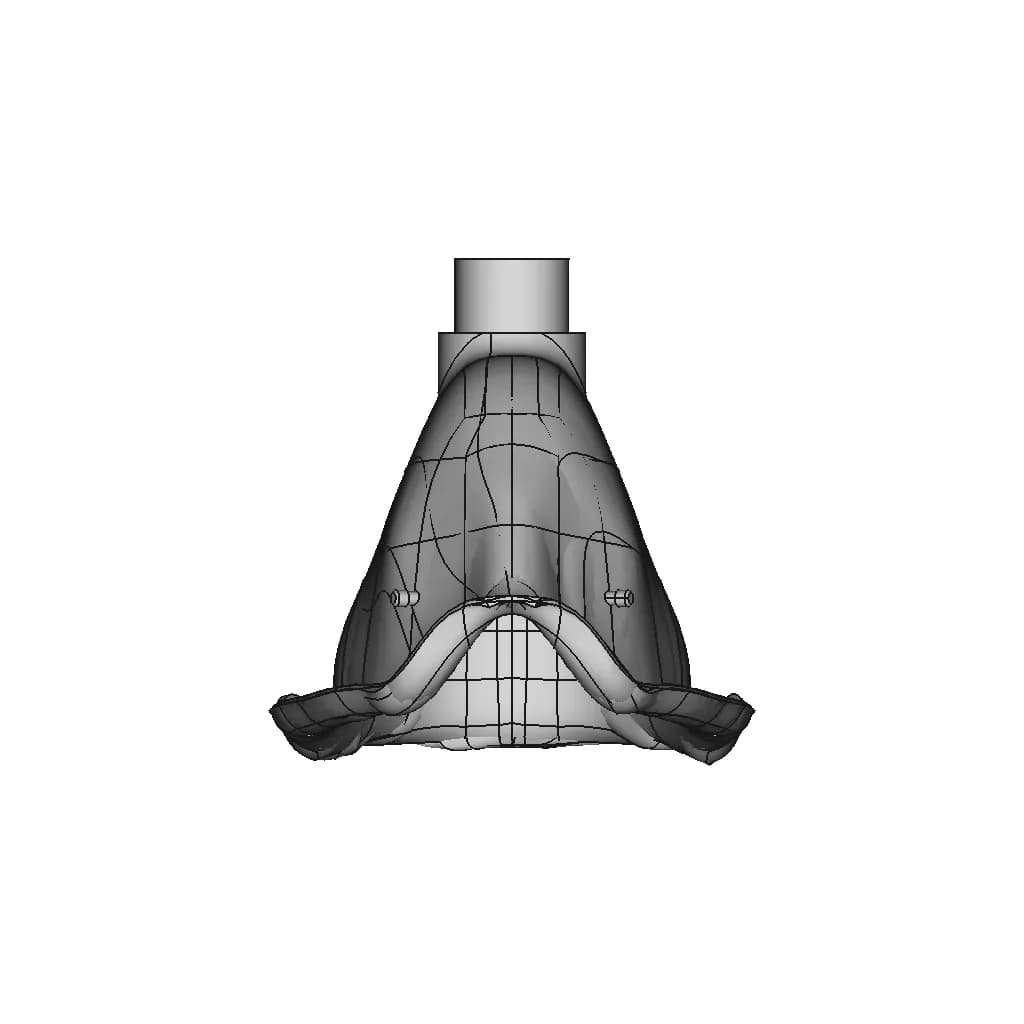 Respirator Valve And Mask 1 | Professional CAD Design_270_0_degree_snapshot