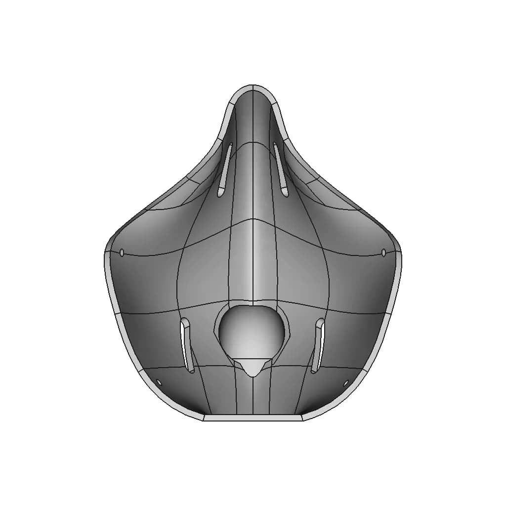 Face Mask 3 | Professional CAD Design_90_0_degree_snapshot