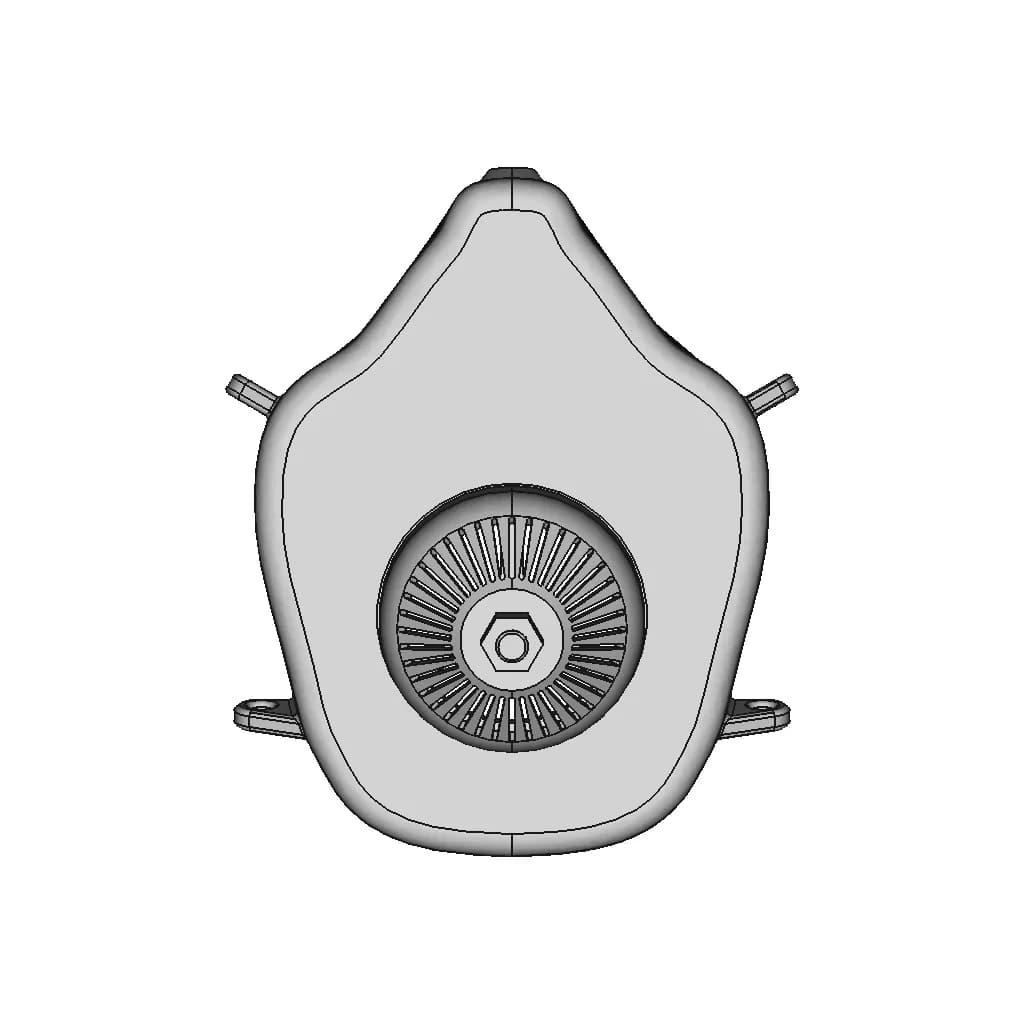 Mask For Respirator Free Reanimation Venturi S Valve 1 | Professional CAD Design_90_0_degree_snapshot