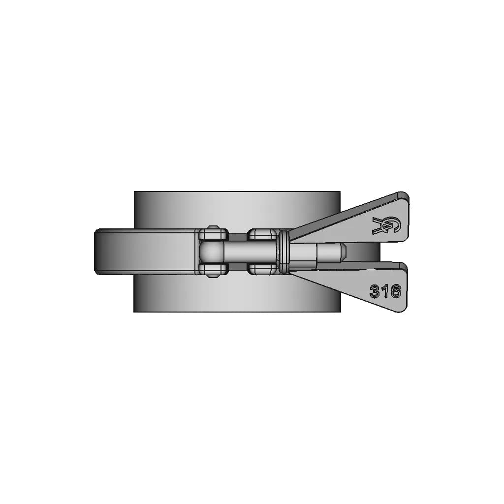 Tri Clamp 2 1 2 1 | Professional CAD Design_0_270_degree_snapshot