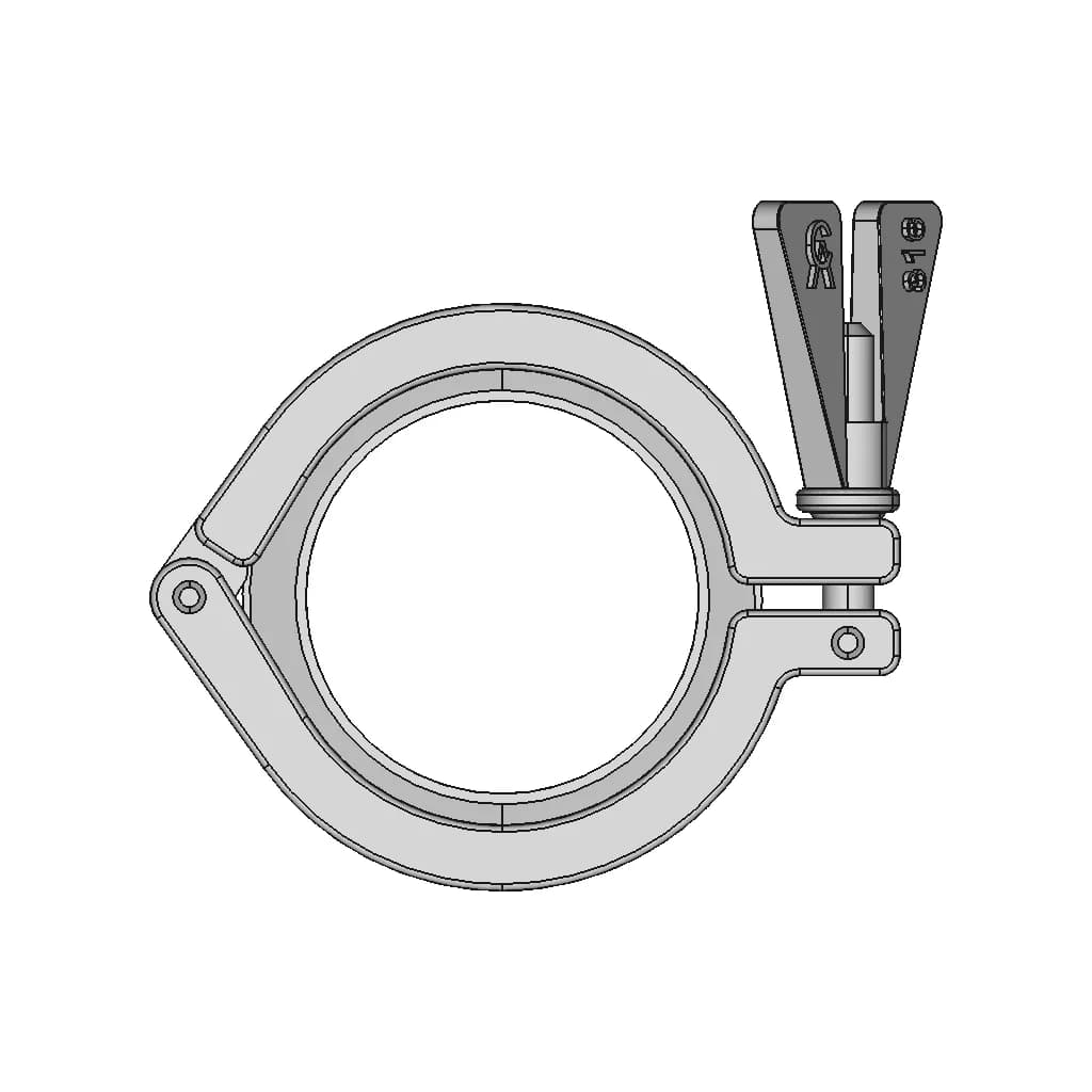 Tri Clamp 1 1 2 1 | Professional CAD Design_270_0_degree_snapshot