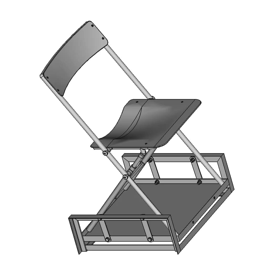 Scissor Lift For Wheelchair 1 | Professional CAD Design_60_30_degree_snapshot