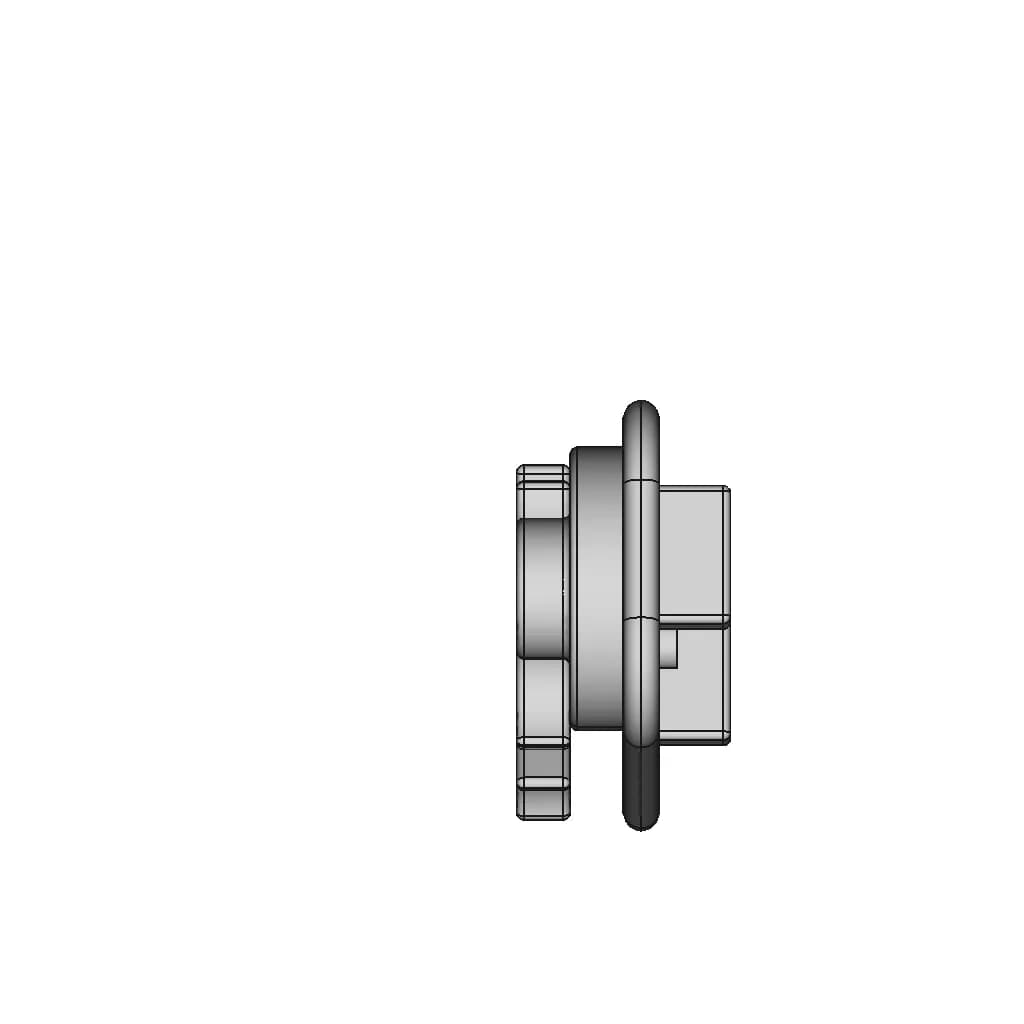 Castor Caster Roda Baut M10 Swivel 2Inch Bracket 1 | Professional CAD Design_0_90_degree_snapshot