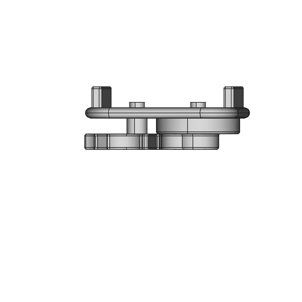 Castor Caster Roda Baut M10 Swivel 2Inch Bracket 1 | Professional CAD Design_270_0_degree_snapshot