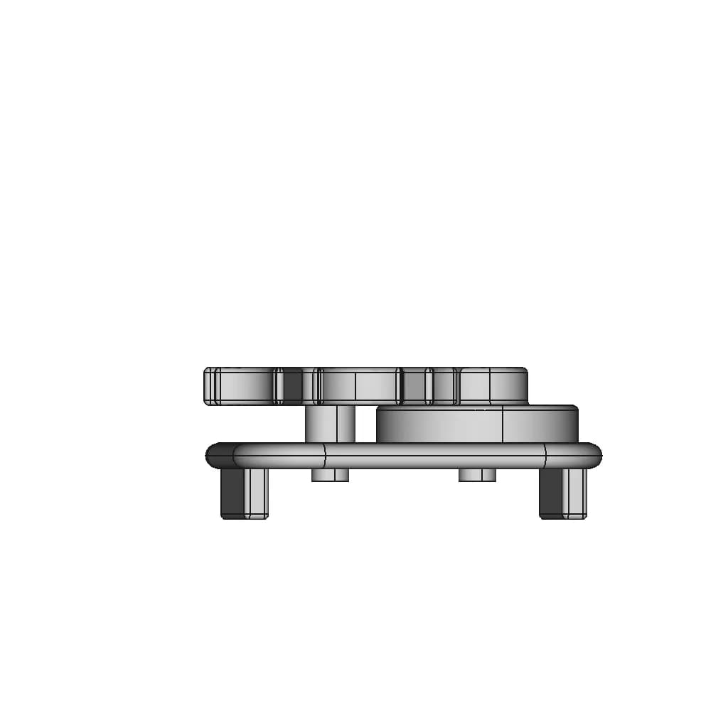 Castor Caster Roda Baut M10 Swivel 2Inch Bracket 1 | Professional CAD Design_90_0_degree_snapshot