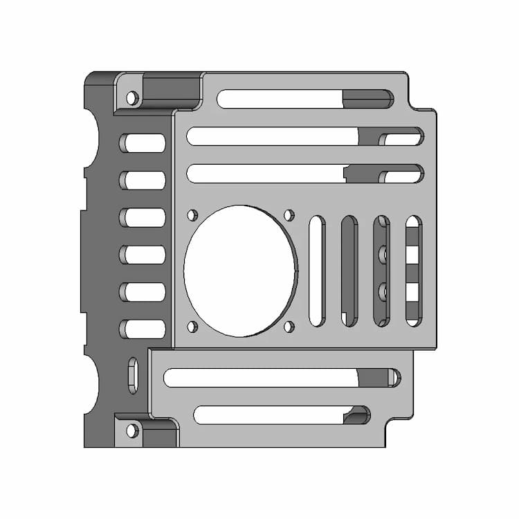 03 07 Ktm 450 Mxc Radiator Right 1 | Professional CAD Design