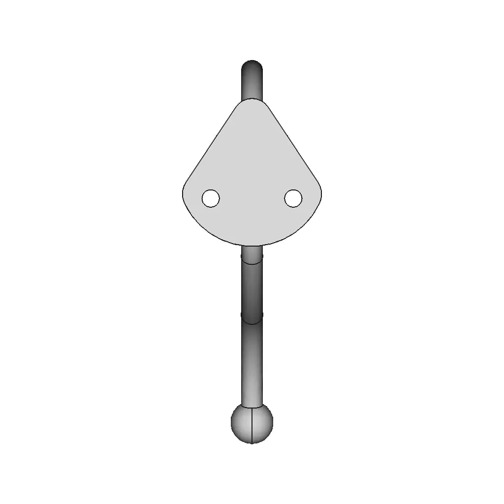 Pendurador Duplo Double Hanger 1 | Professional CAD Design_270_0_degree_snapshot