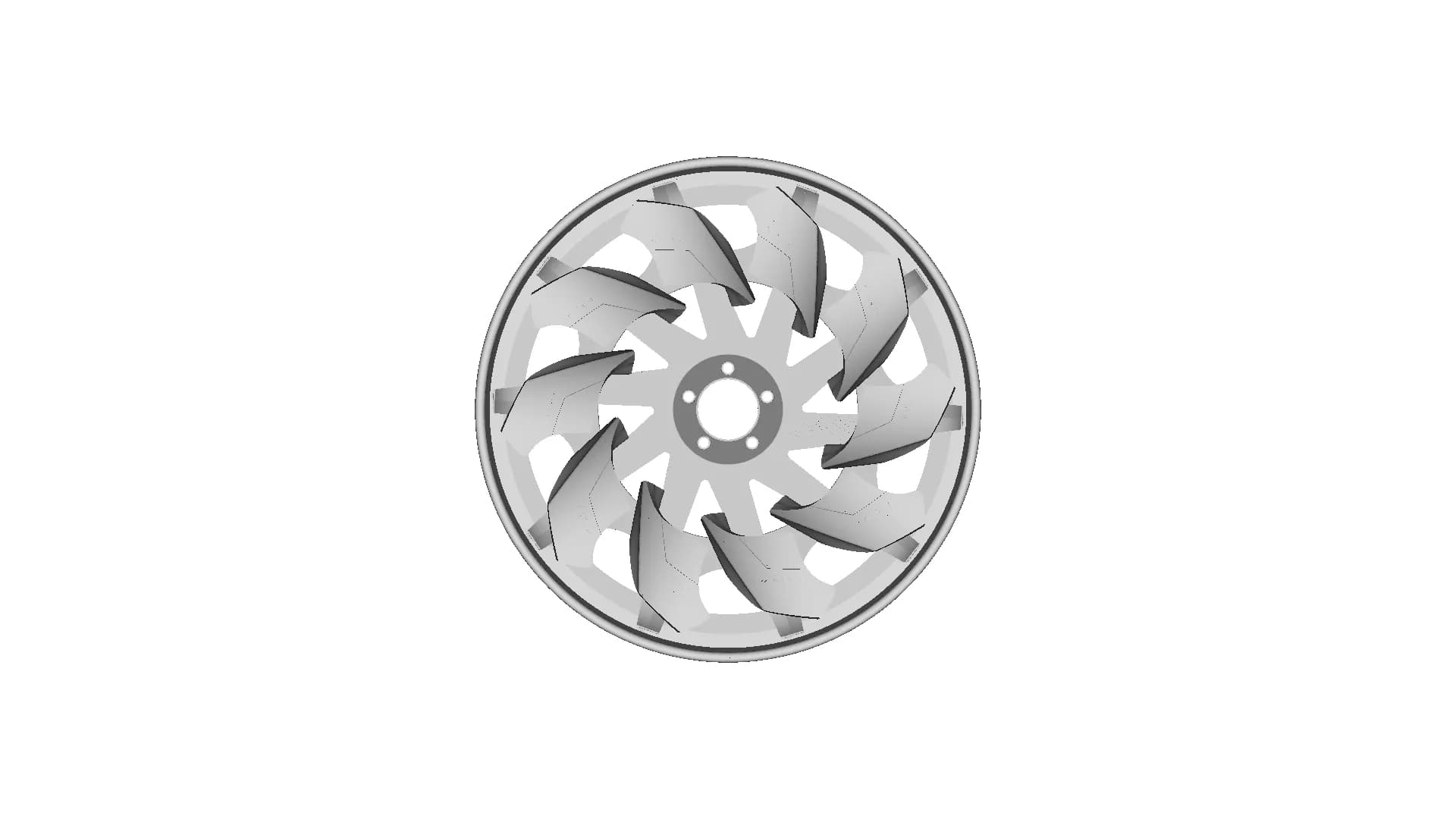 A car wheel CAD model is a detailed digital representation used in automotive design and engineering_0_90_degree_snapshot