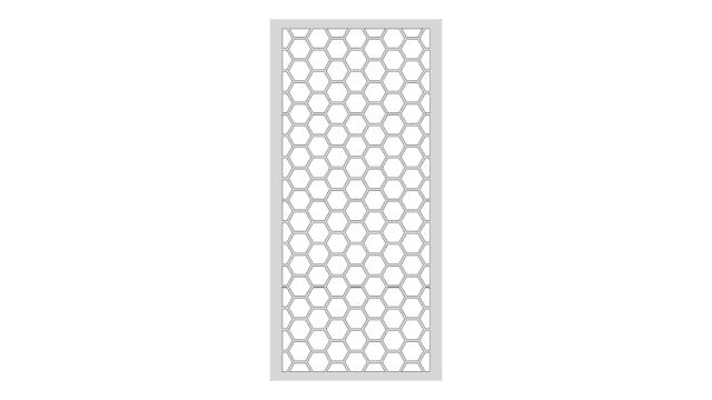 honeycomb panel with insert edge solid high triangle count