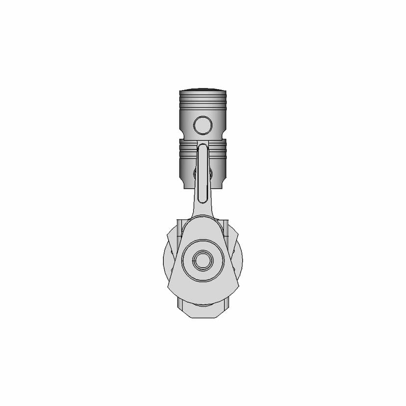 4 Cylinder Engine Assembly 18 | 3D CAD Engineering Model