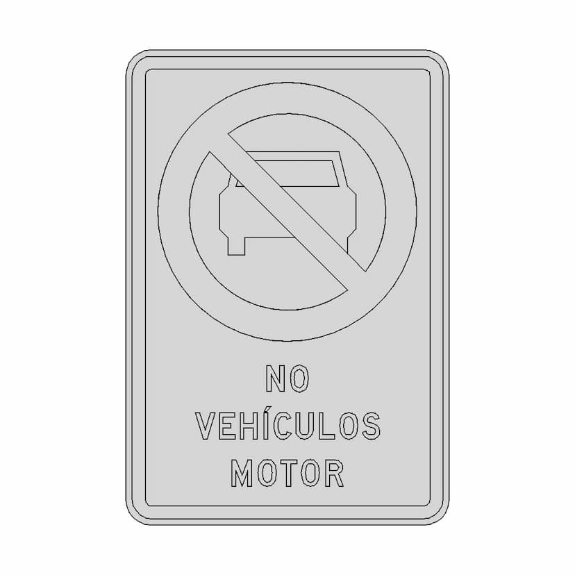 Senal De Transito Rpo 4 1 | 3D CAD Engineering Model