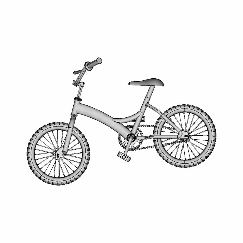 E Bike Frame 4 | 3D CAD Engineering Model