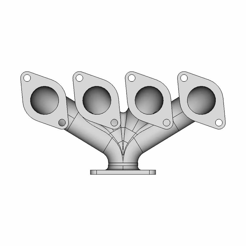 Tsukigi Thailand Supra 100 Exhaust 1 | 3D CAD Engineering Model