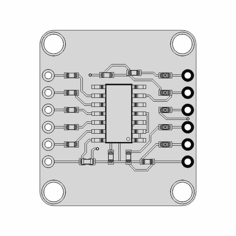 8 Channelmultiplexer Pca9548A Hw617 I2C High Detailed 1 | 3D CAD Engineering Model