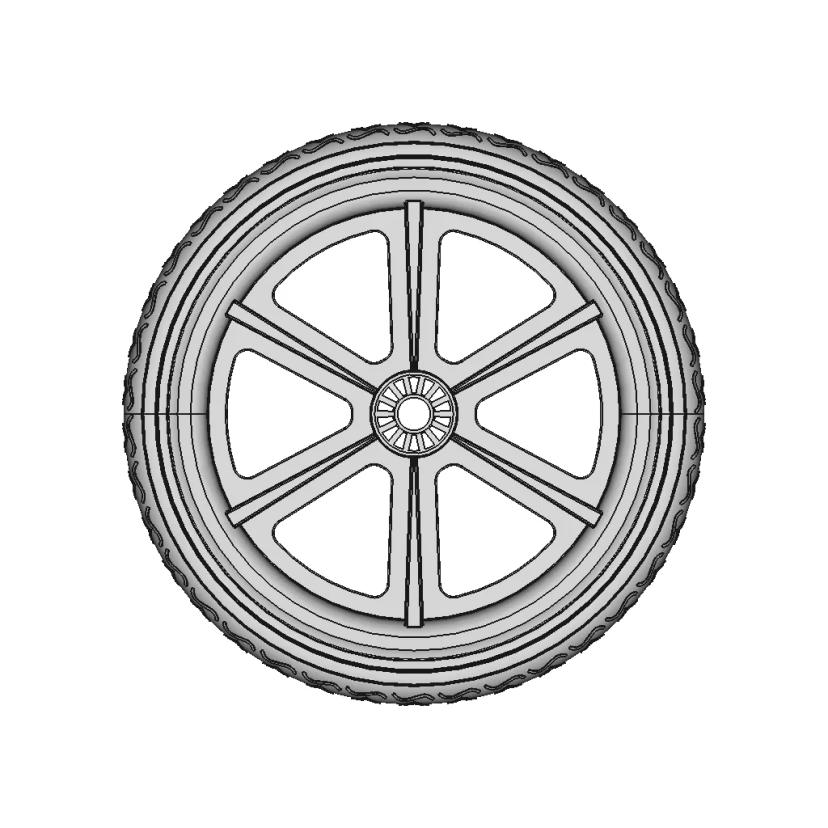 Orange And Clear Tt Motor Wheel For Tt Dc Gearbox | 3D CAD Engineering Model