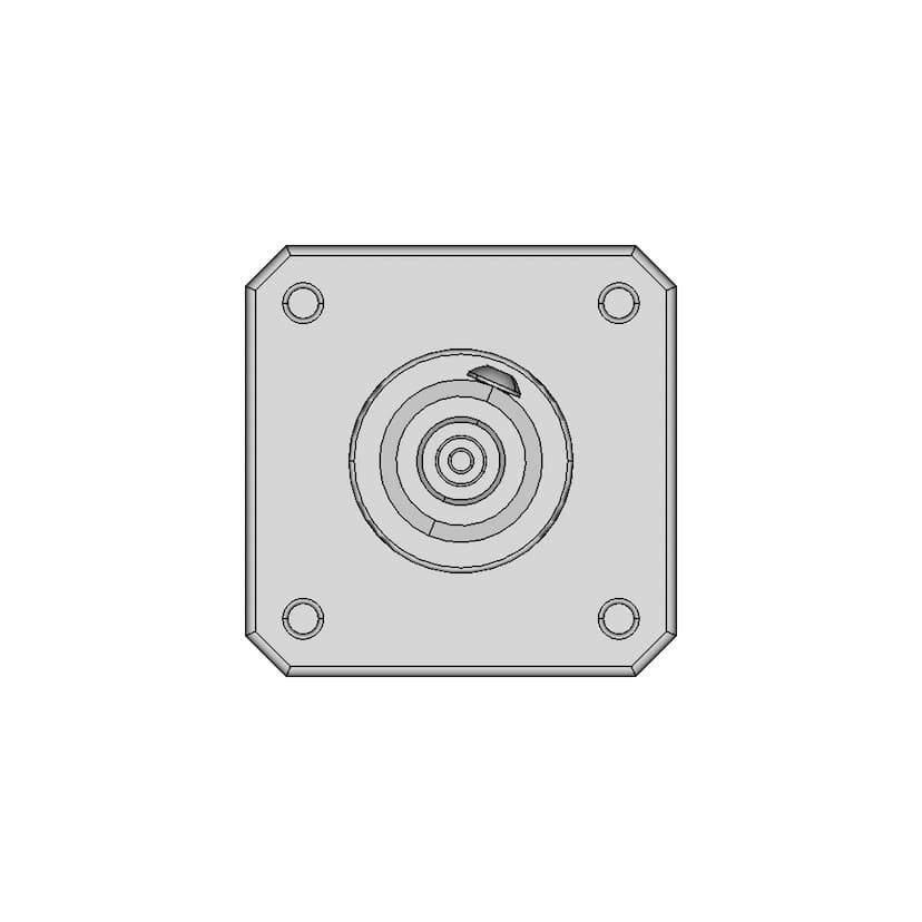 Tripod 1 4 20 1 6Mm Styled Board Mount 1 | 3D CAD Engineering Model