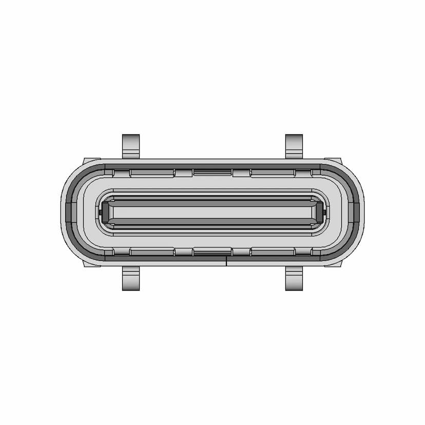 Usb Type C 24Pin Socket Total 7 90Mm Length 1 | 3D CAD Engineering Model