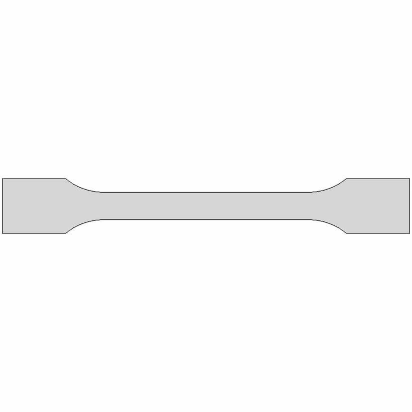 ISO 527-2 Type 1BA Tensile Test Specimen Model