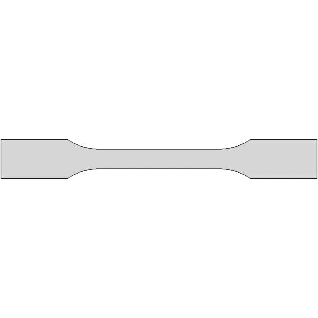 ISO 527-2 Type 1B Tensile Test Specimen Model