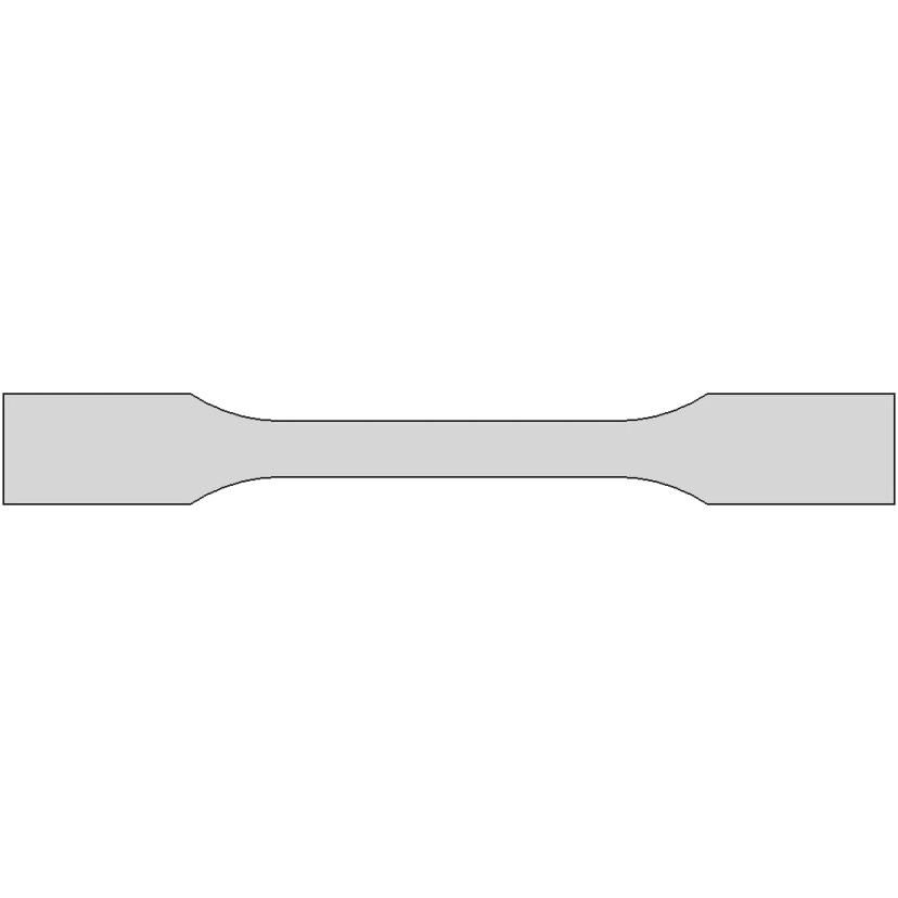ISO 527-2 Type 1B Tensile Test Specimen Model