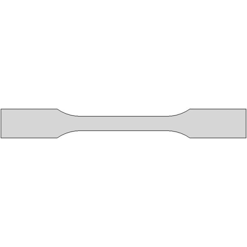 ISO 527-2 Type 1A Tensile Test Specimen Model