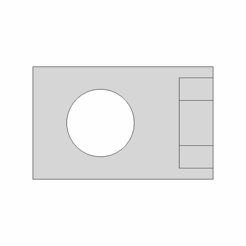 Dual-Hole Mounting Bracket with Reinforced Support for Mechanical Assemblies