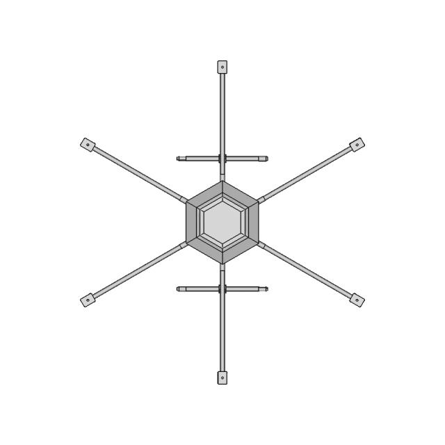 GEPRC CineBot 30 Drone Frame with Optical Flow and Lidar Sensor Holder