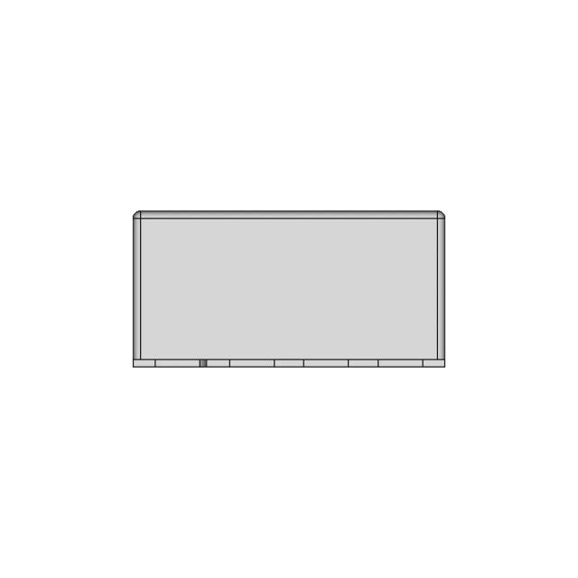 Structural Fuselage Section View with Stringers and Frames