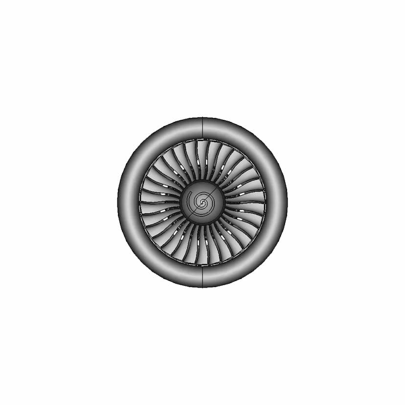 Detailed 3D Model of V2 Engine for CAD Projects
