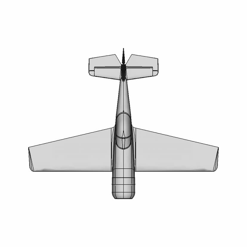Fixed Pitch 2.2 Meter Diameter Propeller with Aircraft Nose