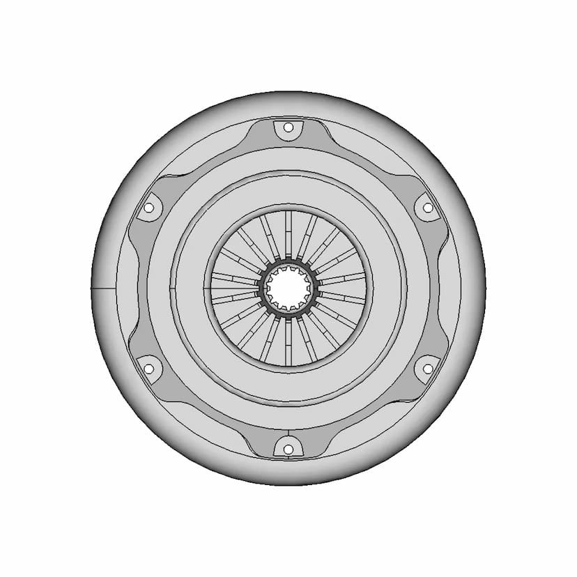 1000 CC Four Inline Cylinder Gas Engine CAD Model