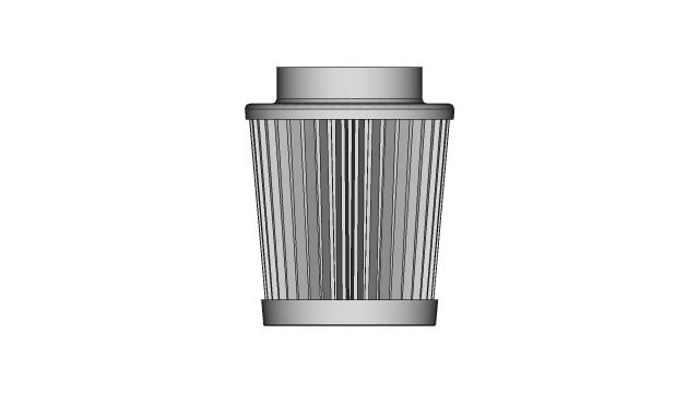 Automotive High-Flow Air Filter | CAD Model