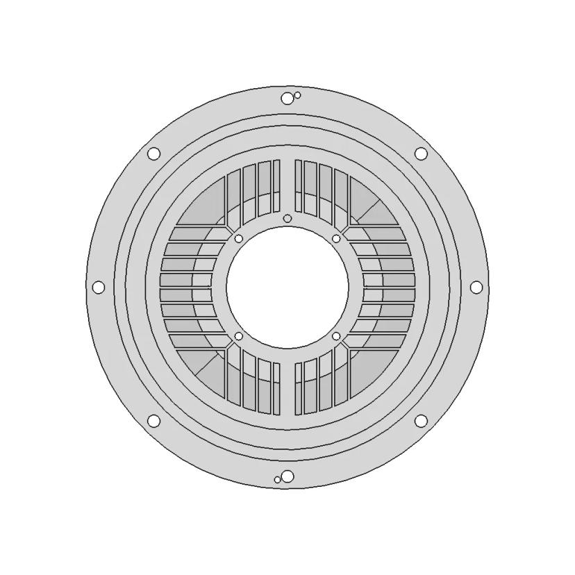 Electric Motor Bracket CAD Model for Industrial Applications