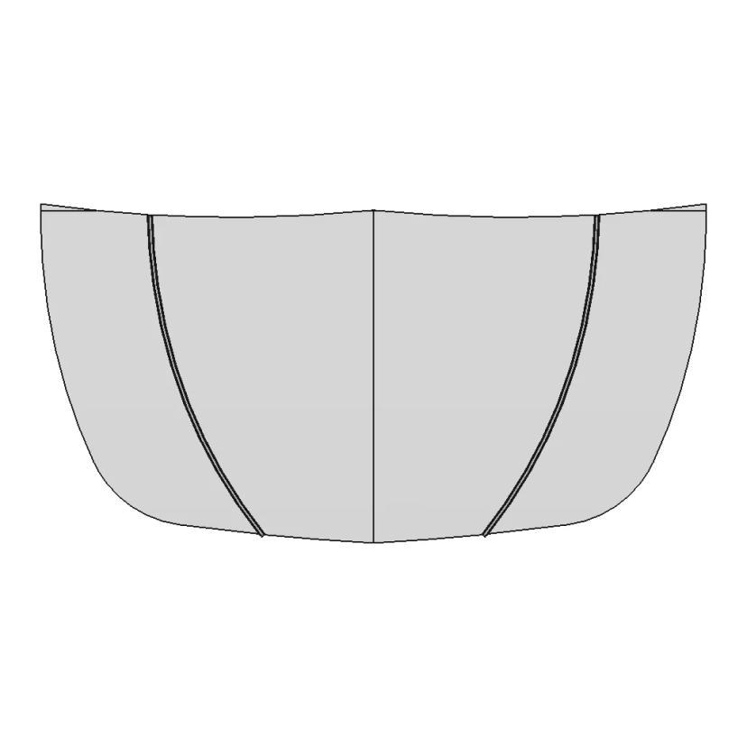 Car Hood Outer Panel Designed with CATIA