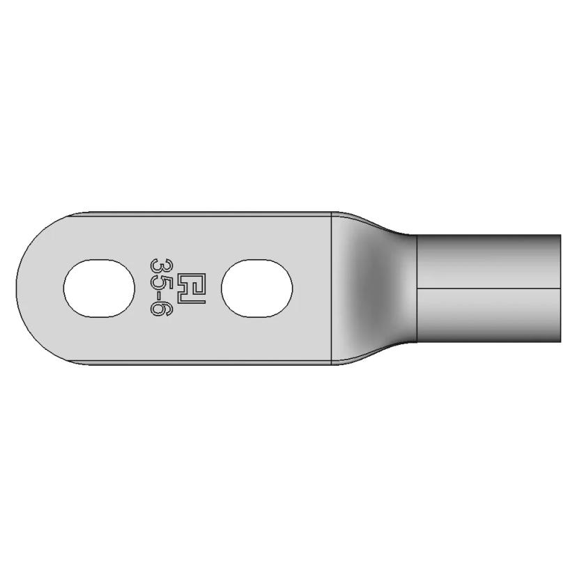 35mm² Cable Lug with Dual Slotted Flange Holes