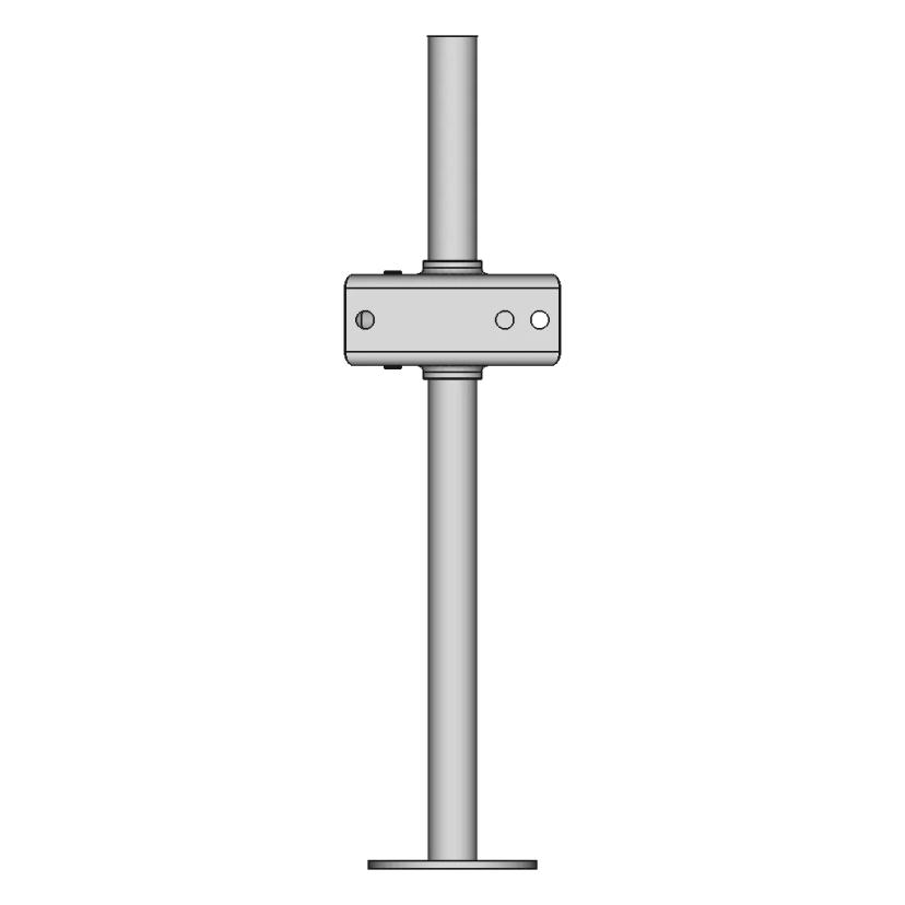 Simple Support Leg for Unhitched Trailer