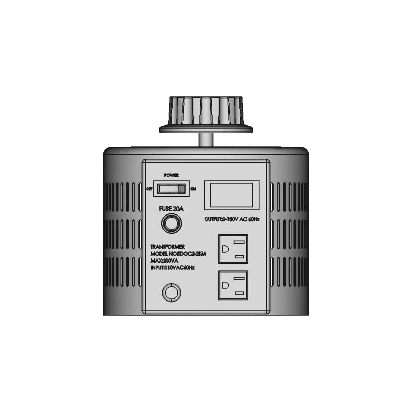 Variable AC Voltage Transformer 0-130V 20A 200VA