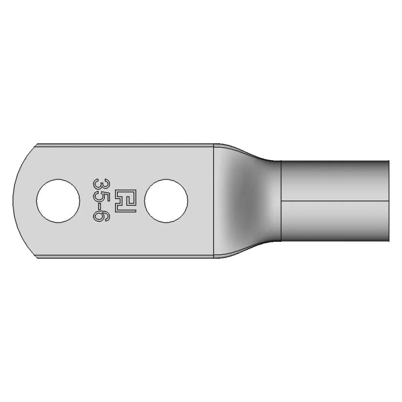 35 sqmm Cable Lug with Dual Flange Holes