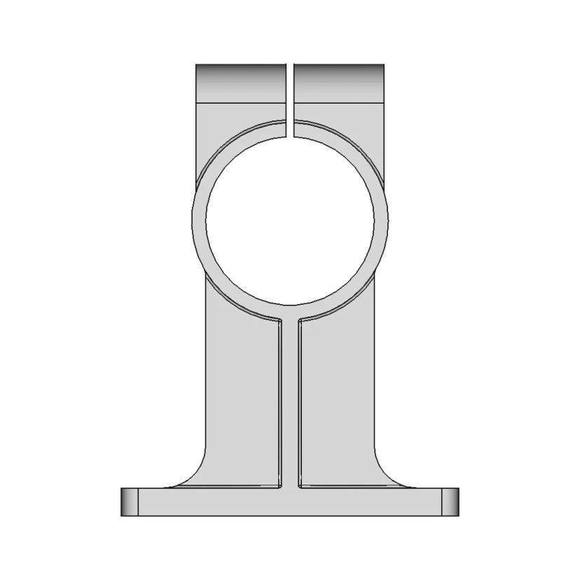 Pipe and Solid Material Shaft Fixing Clamp for Construction and Installation Systems