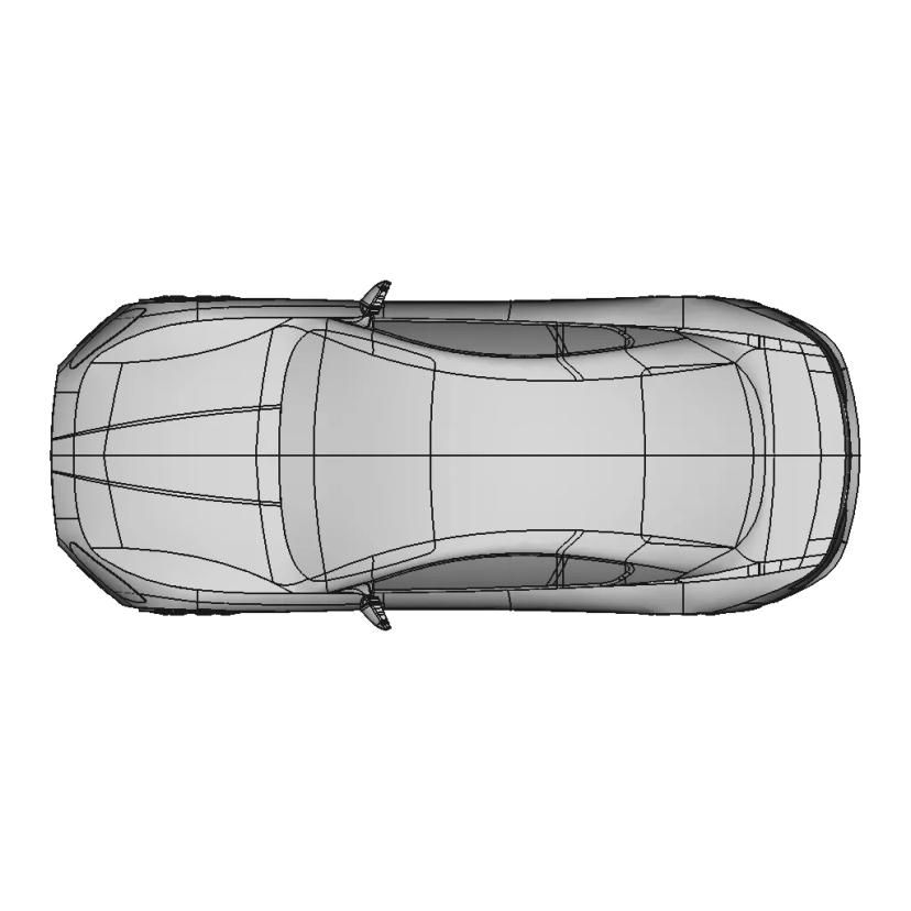 Maserati Grand Turismo Car Body Surface Design Model