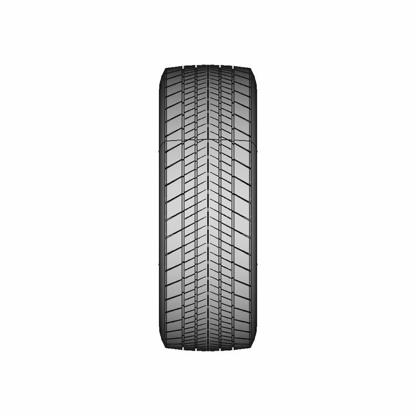 High-Quality Car Tire CAD Model for Automotive Design