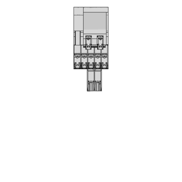 Contactor S-T12 VS with Additional Terminal Block UT-AX2 by Mitsubishi Electric