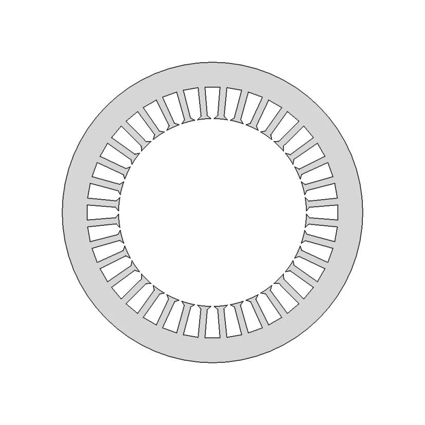 Motor Stator Lamination 100x62.5x0.5 - Precision Electrical Component