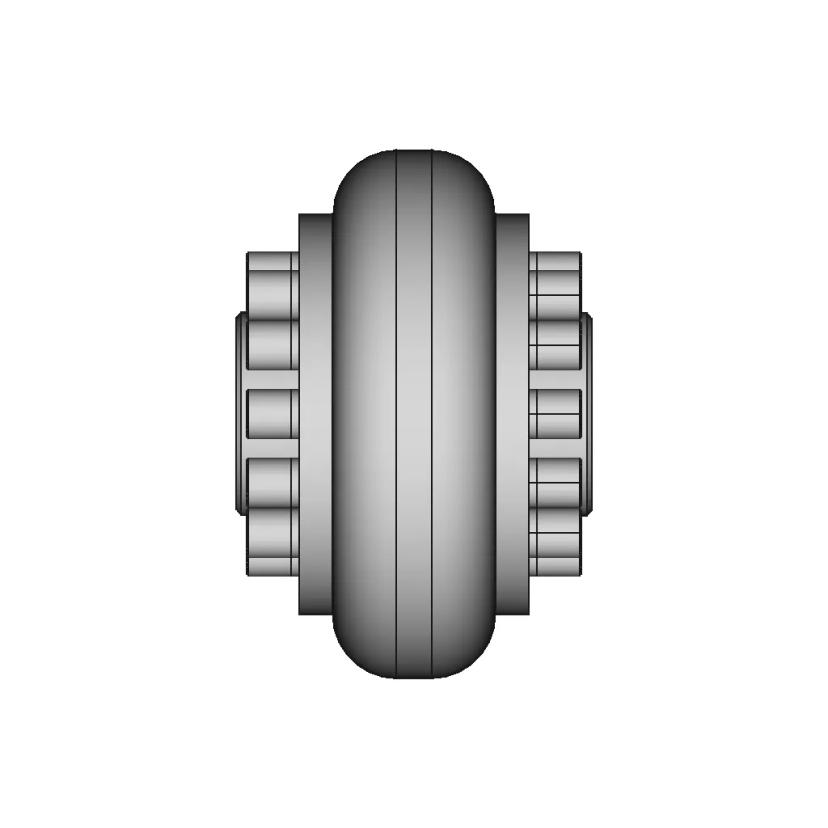 Flexible Toroidal Element Coupling for Shafts 16-20mm